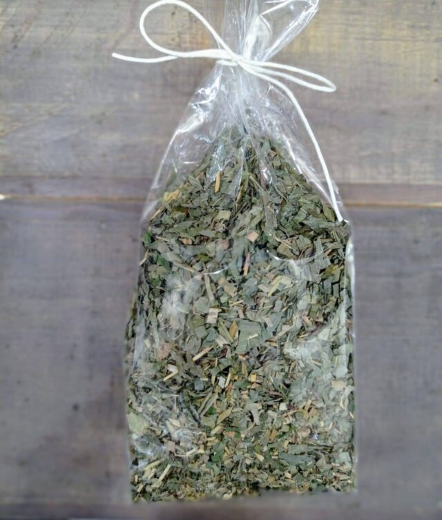Bamboo leaves, orange and ginger tea